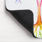 Großer farbenfroher neuronaler Baum Mousepad (Ecke)