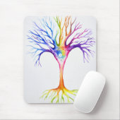 Großer farbenfroher neuronaler Baum Mousepad (Mit Mouse)