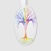 Großer farbenfroher neuronaler Baum Ornament (Vorderseite)