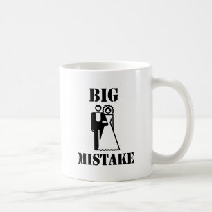Großer Fehler Kaffeetasse