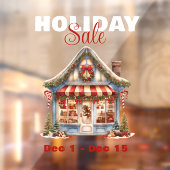 GROSSER FERIENVERKAUF CHRISTMAS SHOP FENSTERAUFKLEBER (Blatt 2)