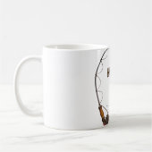 großer Fisch am Haken Kaffeetasse (Links)