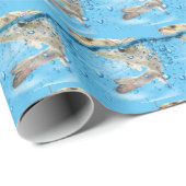 großer Fisch im Wasser Geschenkpapier (Rolleneckpunkt)