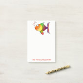 GROSSER FISCH, KLEINER POND - Anmerkung PULVER Post-it Klebezettel (Auf Schreibtisch)