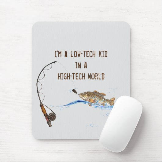 großer Fisch mit Anführungszeichen Mousepad (Mit Mouse)