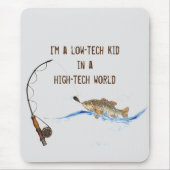 großer Fisch mit Anführungszeichen Mousepad (Vorne)