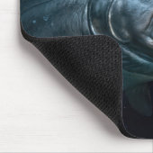 Großer Fisch mit Neonköder Mousepad (Ecke)