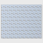 großer Fisch online Geschenkpapier (Flach)