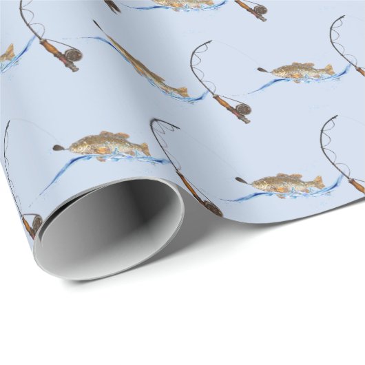 großer Fisch online Geschenkpapier (Rolleneckpunkt)