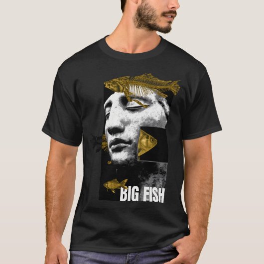 großer Fisch T-Shirt (Vorderseite)