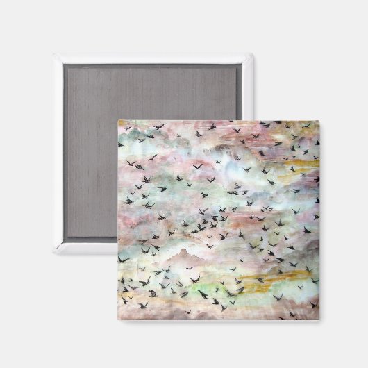 Großer Flock-Magnet Magnet (Vorderseite/Rückseite)