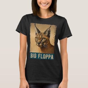 Großer Floppa Für Kinder Meme Süße Karakal Katze V T-Shirt