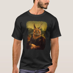 Großer Floppa-Meme Lustige Katze bedrängt Retro-Vi T-Shirt
