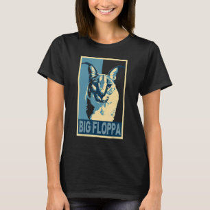 Großer Floppa-Meme Süße Karakal-Katze retro vintag T-Shirt