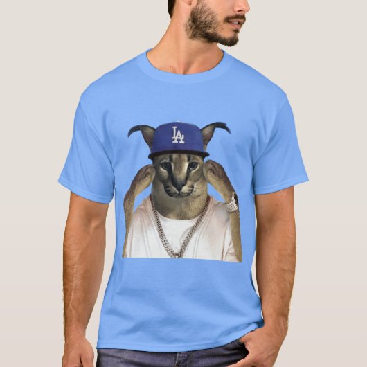 Großer Floppa Rapper Freund T-Shirt (Vorderseite)