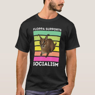 Großer Floppa unterstützt den Sozialismus Caracal T-Shirt