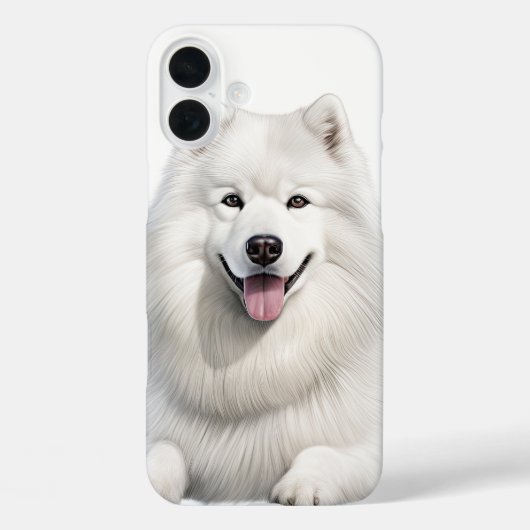 GROSSER FLUSS WEISS SAMOYED HUND Case-Mate iPhone HÜLLE (Rückseite)