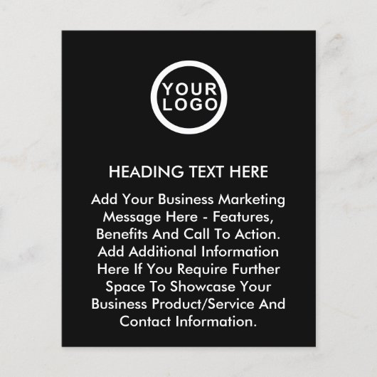 Großer Flyer für Werbeaktionen für Großkunden (Vorne)