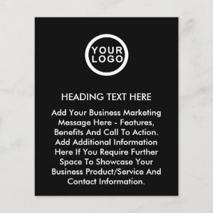 Großer Flyer für Werbeaktionen für Großkunden