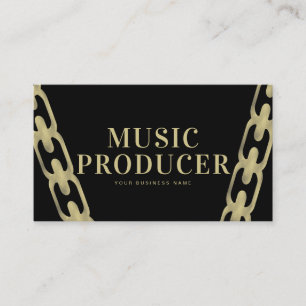 Großer Folien-Ketten-Musikindustrie-Produzent DJ Visitenkarte