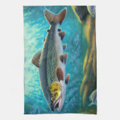 Großer Forellenfisch! Küchentücher (Vertikal)