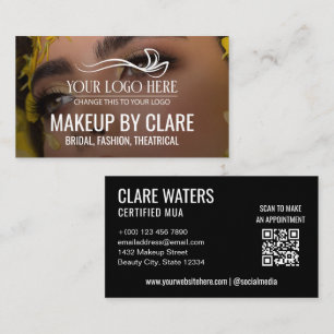 Großer Foto-Make-up-Artist mit Ihrem Logo Visitenkarte