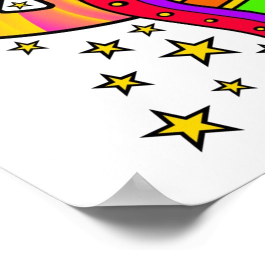 Großer Frieden und Liebe Poster (Ecke)