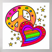 Großer Frieden und Liebe Poster (Vorne)