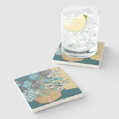 Großer Frühling I Steinuntersetzer (Seitenansicht)