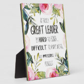 Großer Führer Gießen Sie große Freiheitsziele Powe Fotoplatte (Seite)