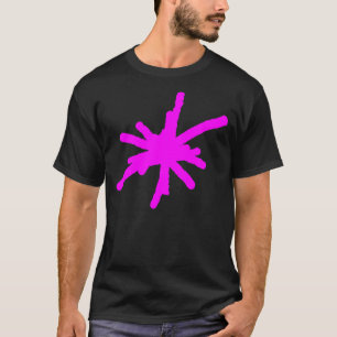 Großer Funke - Magenta auf Dunkel T-Shirt