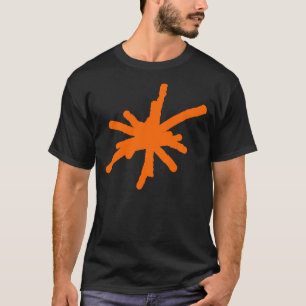 Großer Funke - Orange auf Dunkel T-Shirt