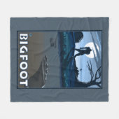 Großer Fuß, der durch Golfplatz geht Fleecedecke (Vorderseite (Horizontal))