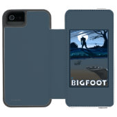 Großer Fuß, der durch Golfplatz geht Incipio iPhone Geldbeutel-Hülle (Folio Geöffnet)