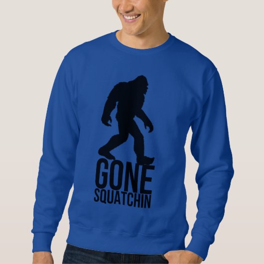 Großer Fuß gegangenes squatchin Sweatshirt (Vorderseite)