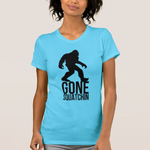 Großer Fuß gegangenes squatchin T-Shirt