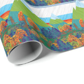 Großer Fuß Geschenkpapier (Rolleneckpunkt)