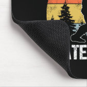 Großer Fuß Ich hasse Leute Mittelfinger Sasquatch  Mousepad (Ecke)
