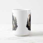 Grosser Fuß im Wald Kaffeetasse (Mittel)