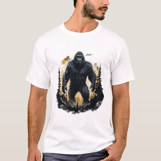 Grosser Fuß im Wald T-Shirt (Vorderseite)