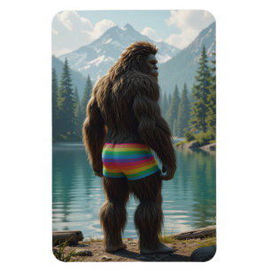 großer Fuß LGBTQ Magnet