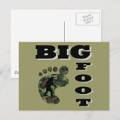 Grosser Fuß mit Fußlogo Postkarte (Vorne/Hinten)