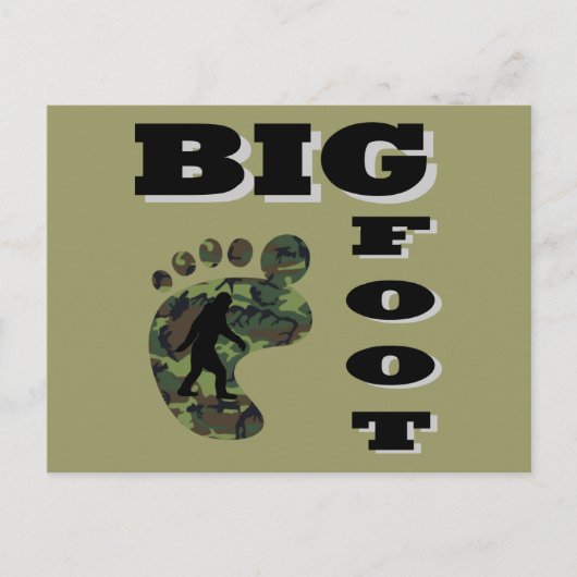 Grosser Fuß mit Fußlogo Postkarte (Vorderseite)