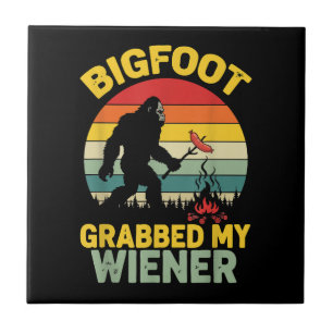 Großer Fuß packte mein Wiener Lustiges Sasquatch Fliese