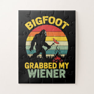 Großer Fuß packte mein Wiener Lustiges Sasquatch Puzzle