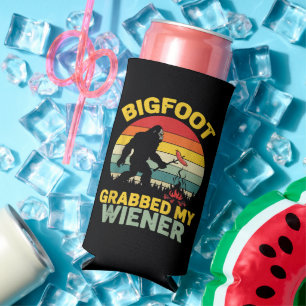 Großer Fuß packte mein Wiener Lustiges Sasquatch Selters Dosenkühler