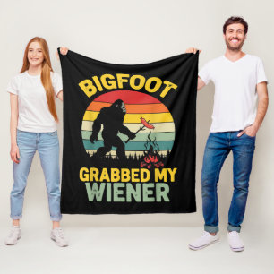 Großer Fuß packte meinen Wiener Lustiger Sasquatch Fleecedecke