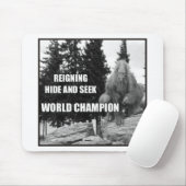 Großer Fuß, Sasquatch Verstecken-Entwurf Mousepad (Mit Mouse)