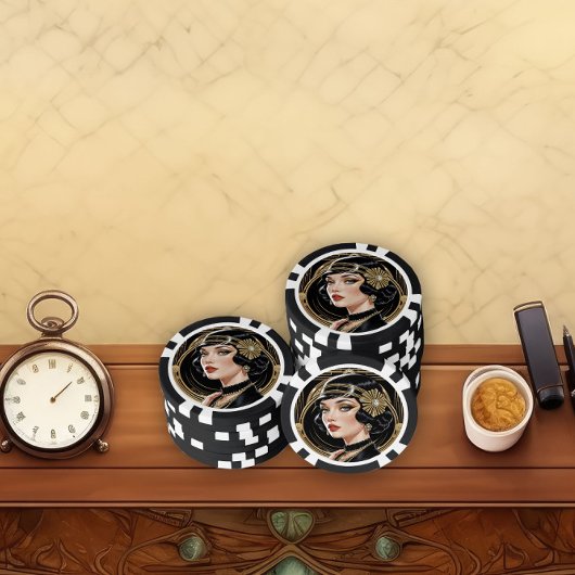Großer Gatsby Glamour Pokerchips