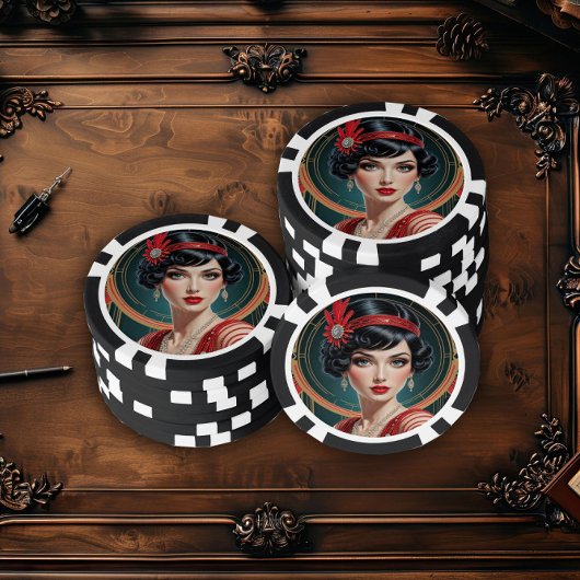 Großer Gatsby Glamour Pokerchips